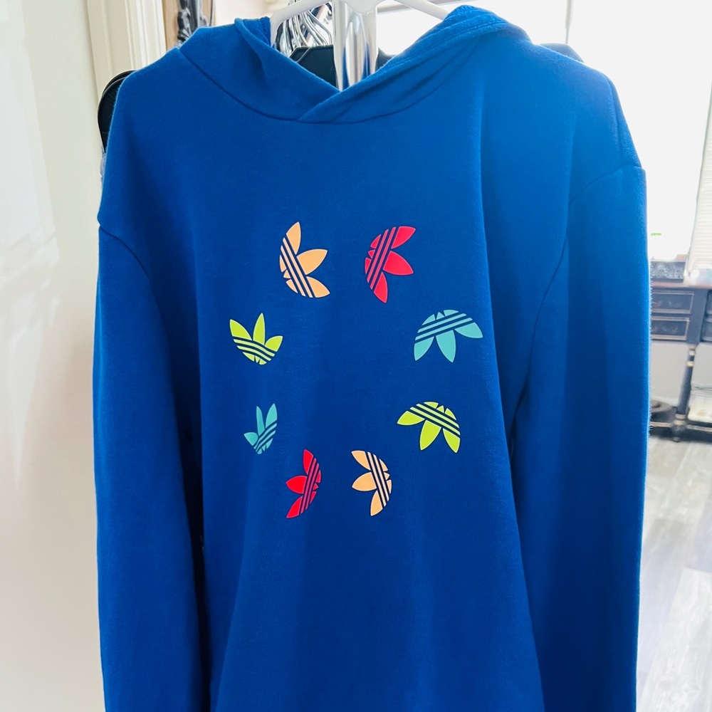 Adidas Royal Blue Crewneck with Logo